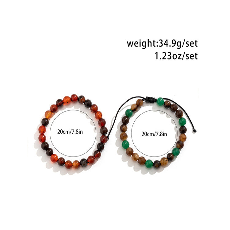 Double Layer Beaded Bracelet - Damned Threads